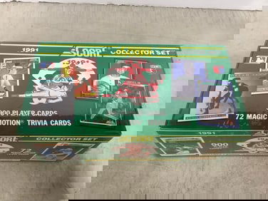 1991 Score baseball card set(player cards and magic motion trivia cards-new in box)
