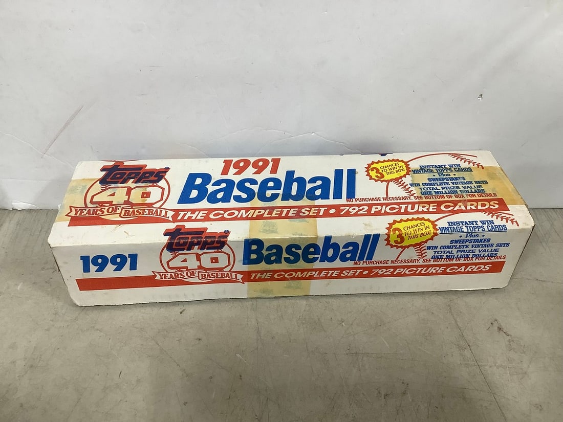 1991 Fleer baseball cards set in box (1 of 1)