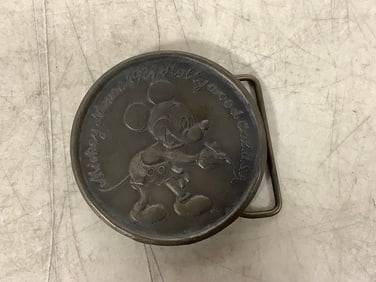 1937 Disney Mickey Mouse Hollywood belt buckle