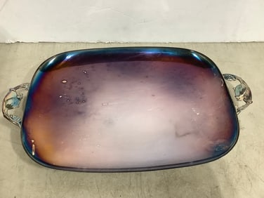 Sheffield serving tray(18in.across)