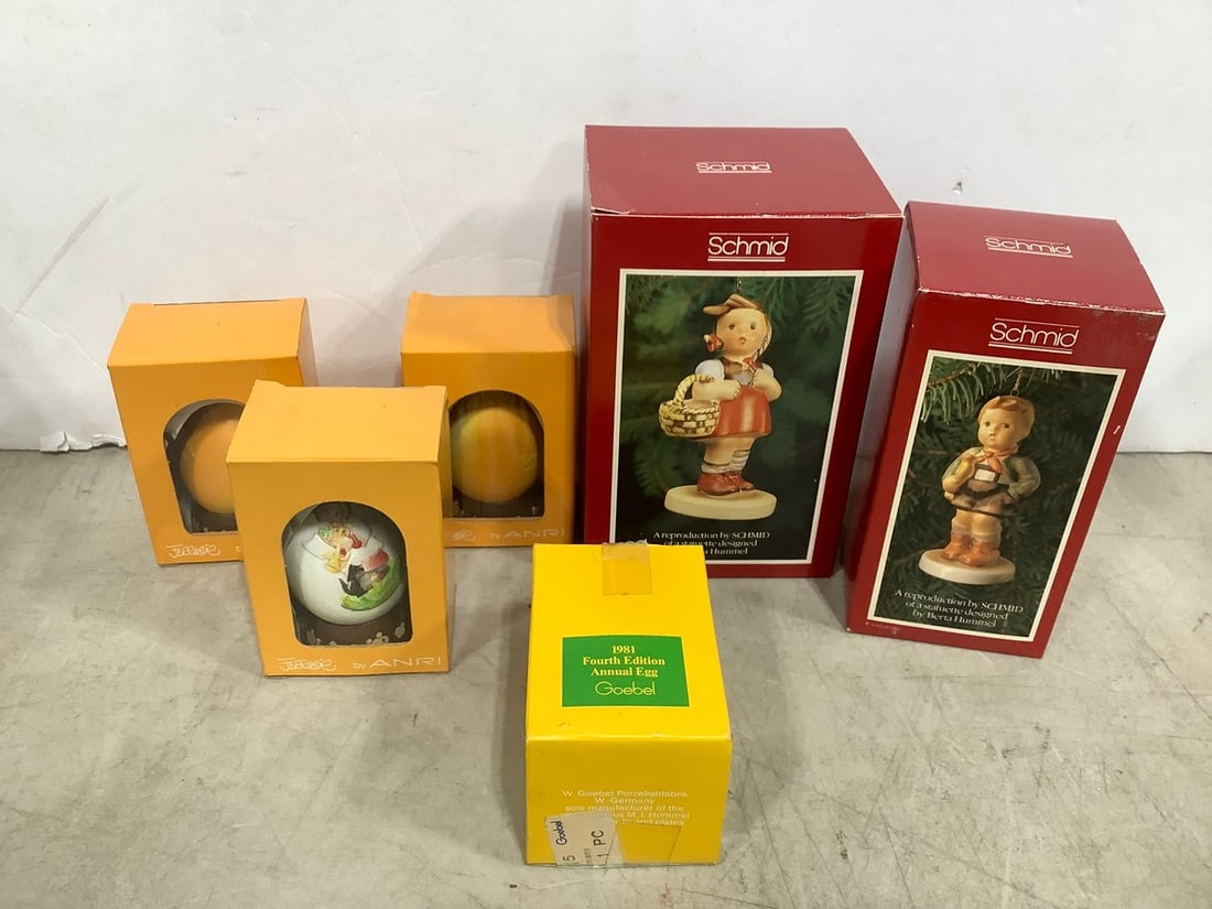 Schmid ornaments and Goebel/Anri eggs: Schmid ornaments and Goebel/Anri eggs