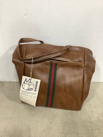 Leather travel bag