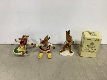 Goebel and Royal Doulton statues(tallest 5.5in.)