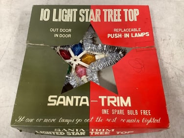 Vintage 10 Light Star Tree Top