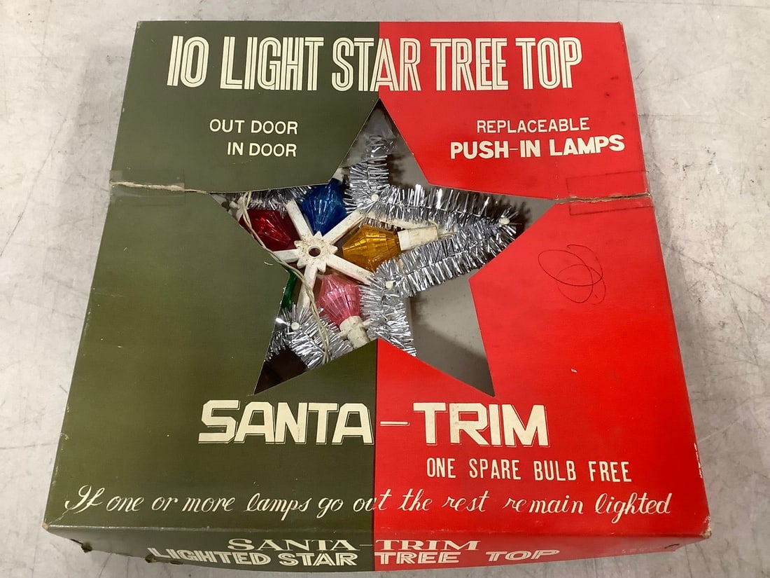 Vintage 10 Light Star Tree Top (1 of 1)