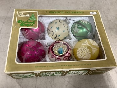 Vintage 6 Handcrafted Tree Ornaments