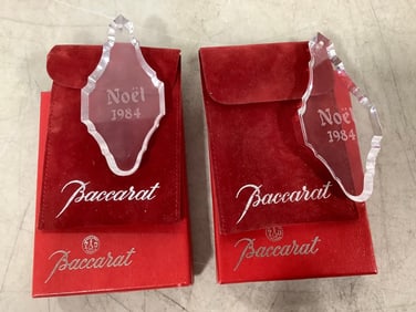 1984 Noel Baccarat Ornaments