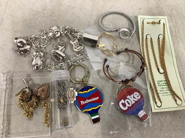 Various Bracelets, Keychains, and more