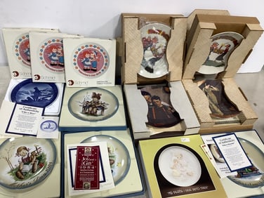 Various Decorative 1900s Ceramic Plates (Schmid, etc)