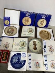 Norman Rockwell Metal Plate, 1970s Goebel Ceramic Plates, and more