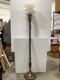 Decorative Brass Floor Lamp (59in Tall)