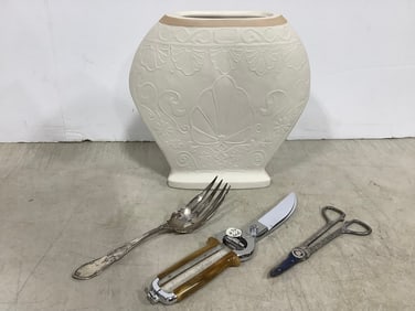 Lazlo Ispanky Ceramic Vase (9.75in Tall) and more