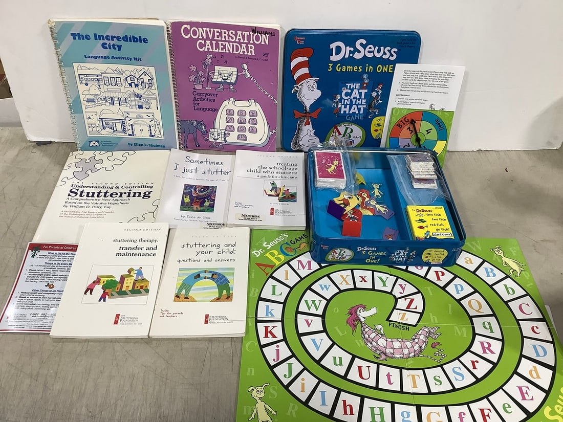 Stuttering Books, Dr. Seuss 3 Games in 1, and more: Stuttering Books, Dr. Seuss 3 Games in 1, and more