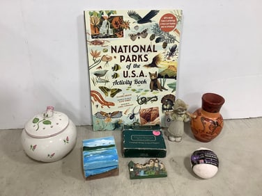 National Parks of USA Activity Book, Teleflora Potpourri Burner, Ceramic Figurine, and more (Tallest