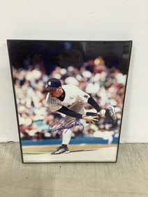 Framed and Signed Hall of Fame Roger Clemens Print (8inx10in)
