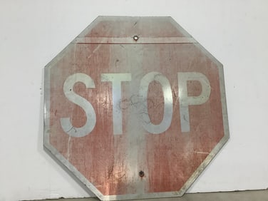 Vintage Stop Sign (24inx24in)