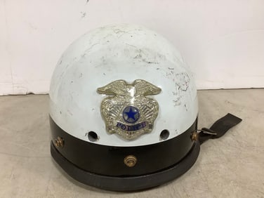 Vintage Police Helmet