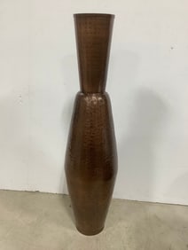 Decorative Metal Vase (23.5in Tall)