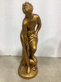 Nude Bronze Statue (16.5in Tall) *been repaired*