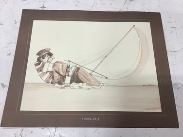 Hiking Out signed art print
