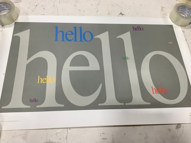Hello AT&T poster(21in.x34in.)