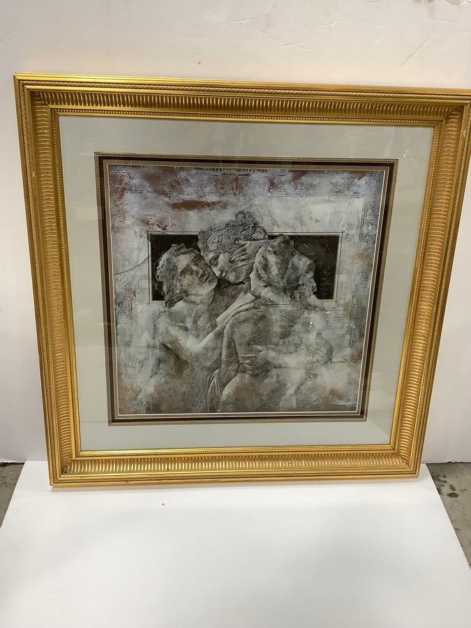 Stoic Romance III by Richard Franklin framed art print(30in.x30in.) (1 of 1)