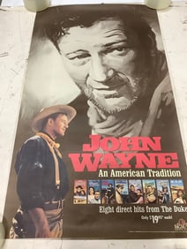 John Wayne vintage poster print(20.5in.x36in.)