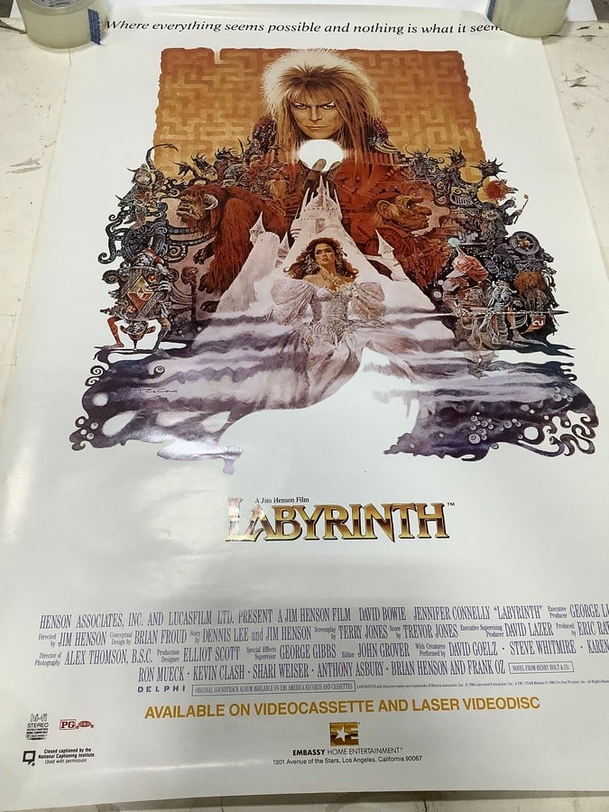 Labyrinth vintage movie poster(26in.x40in.): Labyrinth vintage movie poster(26in.x40in.)