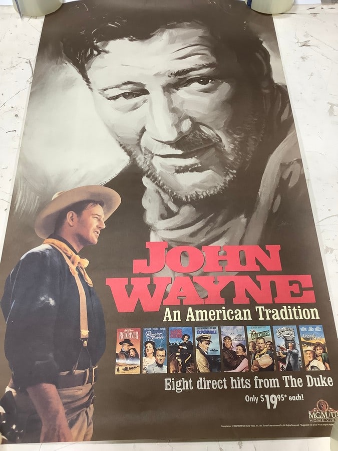 John Wayne vintage poster print(20.5in.x36in.) (1 of 1)