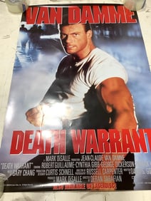 Death Warrant rated R vintage movie poster(27in.x4i0n.)