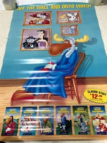 Vintage Rocky and Bullwinkle poster(26in.x40in.)