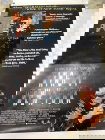 King of New York rated R vintage movie poster(27in.x40in.)