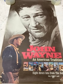 John Wayne vintage poster print(20.5in.x36in.)