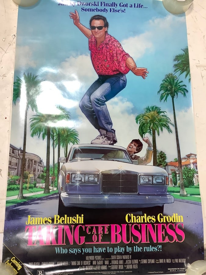 Taking Care of Business rated R vintage movie poster (26inx40in): Taking Care of Business rated R vintage movie poster (26inx40in)