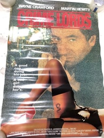 Crime Lords rated R movie poster (26inx38in)