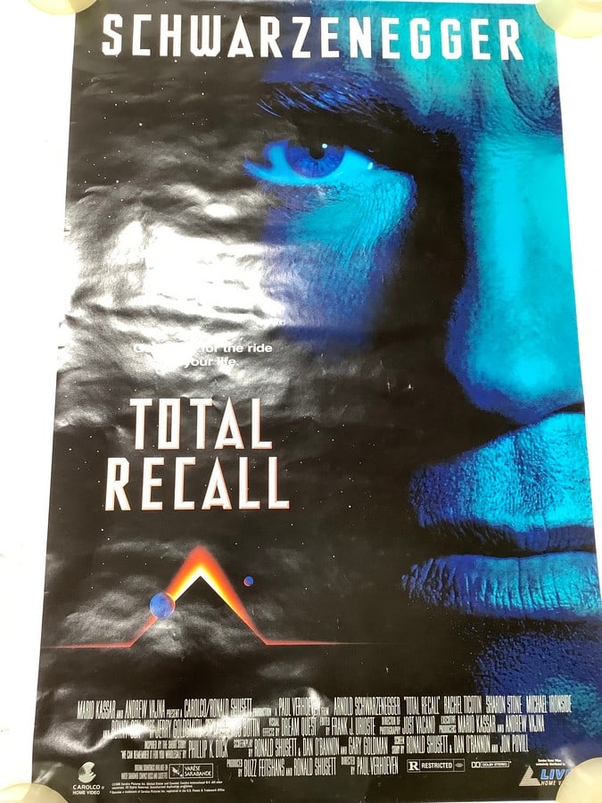 Total Recall rated R movie poster (27inx41in): Total Recall rated R movie poster (27inx41in)