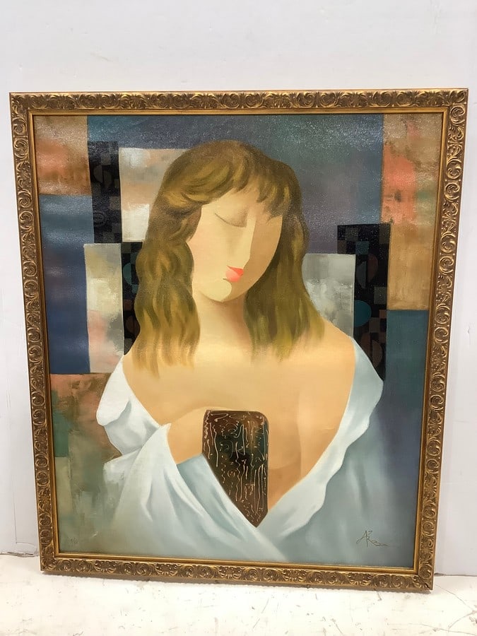 Framed and Signed Abstract Artwork (22inx26in) (1 of 1)