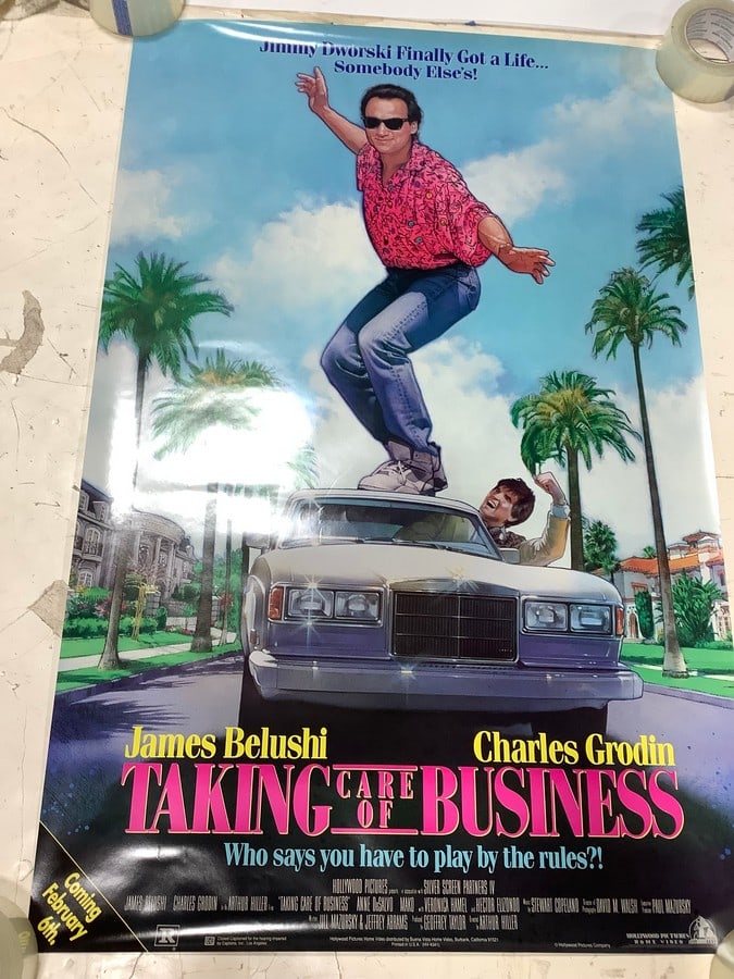 Taking Care of Business rated R vintage movie poster (26inx40in): Taking Care of Business rated R vintage movie poster (26inx40in)