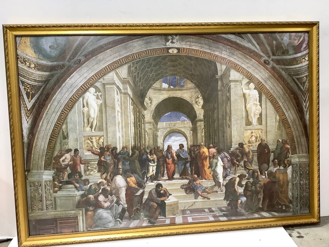 Framed Exposition du Salon des Cent art Nouveau Print (23inx34.5in) (1 of 1)