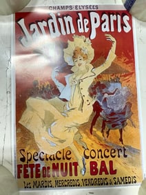 French Jardin de Paris Event Poster (9inx13in)