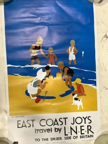 East Coast Joys Travel Art Print by LNER (16inx25in)