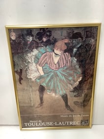 Framed Henri De Toulouse-Lautrec Art Print (21inx28.75in)