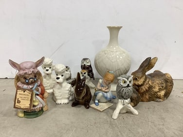 Various Ceramic Figurines and more (Goebel, Lenox, etc) Tallest - 6.5in