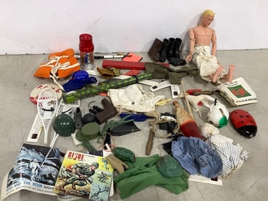1960s GI Joe Clothing, Accessories, and Doll