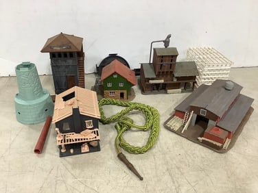 Plastic HO Town Buildings, and more