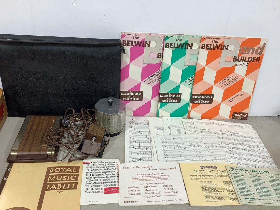 Vintage music sheets, elementary/intermediate band books, and more: Vintage music sheets, elementary/intermediate band books, and more