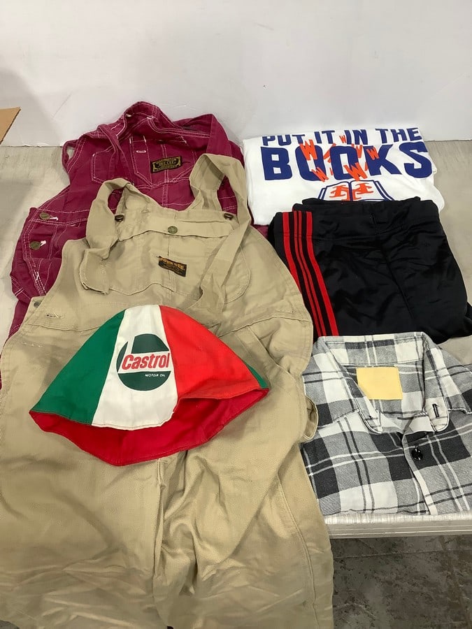 Castrol motor oil hat, Dee Cee overalls, and more: Castrol motor oil hat, Dee Cee overalls, and more
