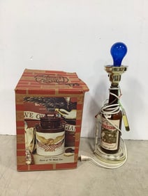 Spirit of 76' vintage cookie jar and Ironweed lamp(18in.tall)