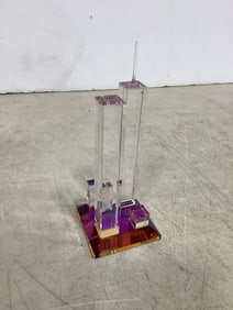 World Trade Center Twin Towers glass decor(5.75in.tall)