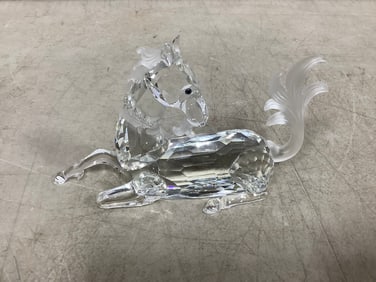 Crystal cut glass horse decor(3.5in.tall)